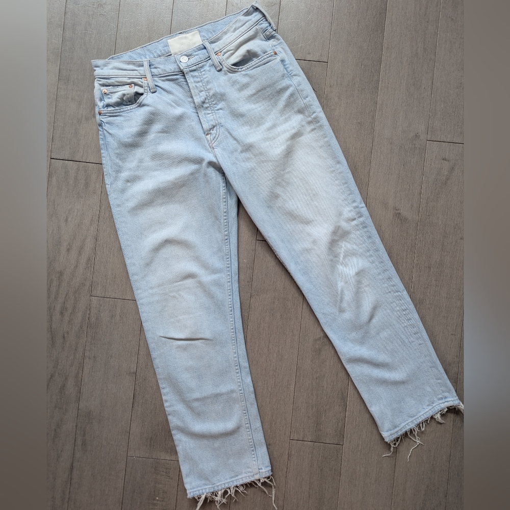 Mother Superior The Tomcat Hella Hot Blue Light Wash Jeans Size 28 - Picture 2 of 15